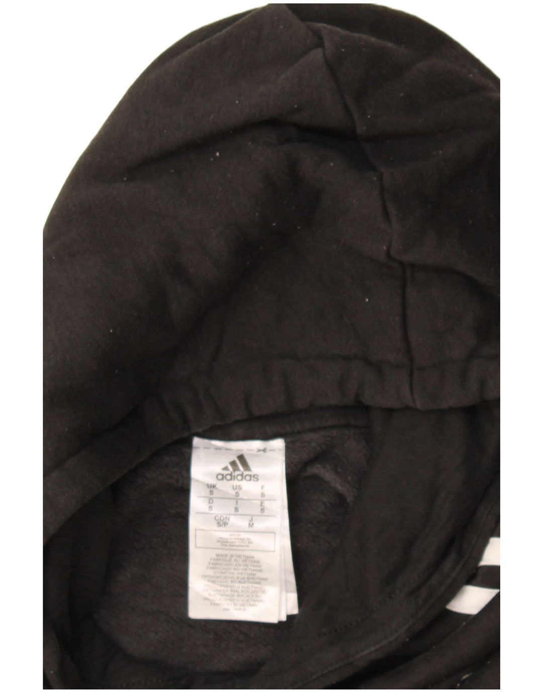 Adidas Mens Hoodie Jumper Small Black Cotton