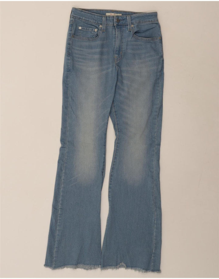 LEVI'S Womens 724 Flared Jeans W28 L32  Blue Cotton