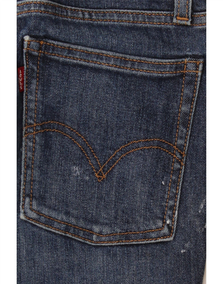 LEVI'S Womens Wedgie Skinny Jeans W24 L27 Blue Cotton