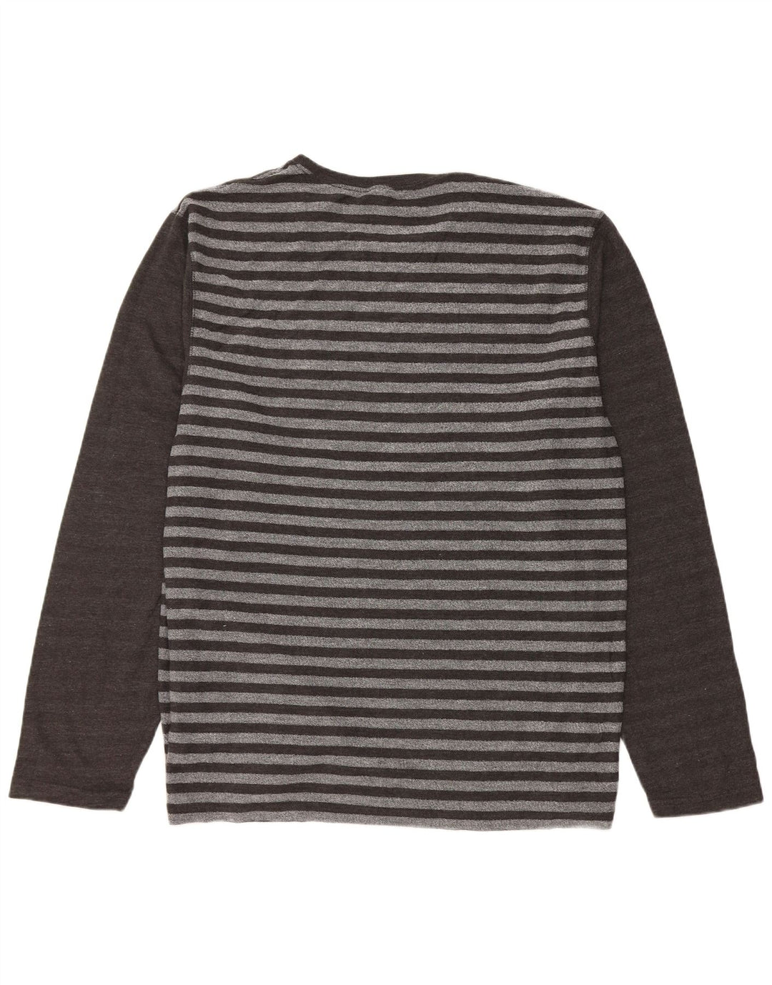 Saltrock Mens Top Long Sleeve XL Grey Striped Cotton