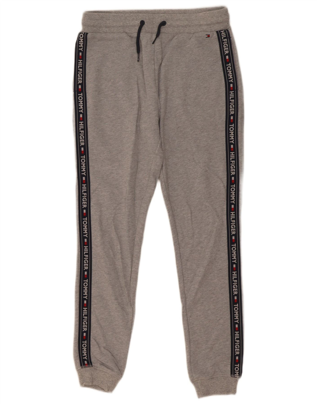 Tommy Hilfiger Mens Tracksuit Trousers Joggers Small Grey Colourblock