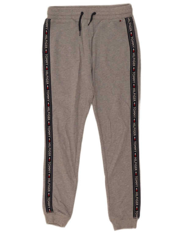 Tommy Hilfiger Mens Tracksuit Trousers Joggers Small Grey Colourblock