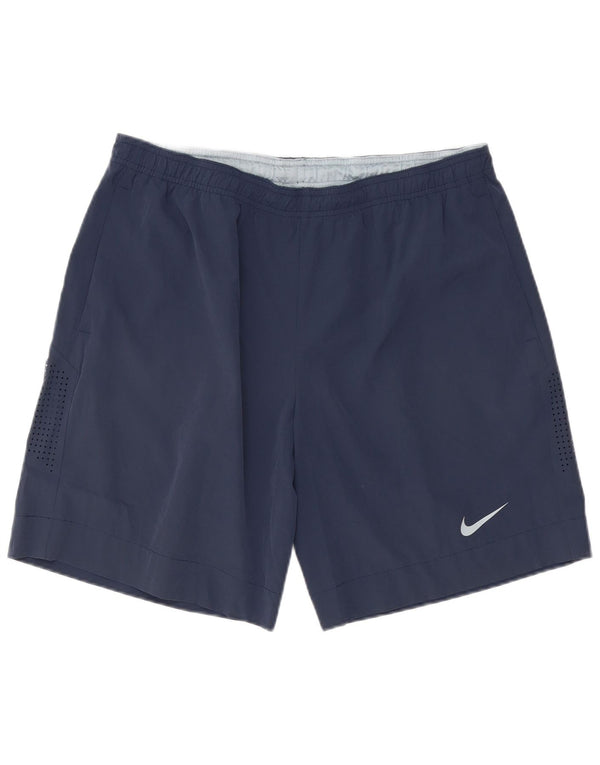 Nike Mens Sport Shorts XL Navy Blue Polyester
