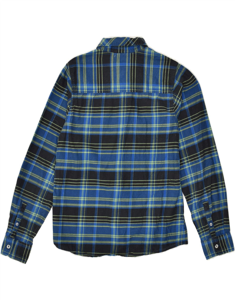 TIMBERLAND Boys Shirt 13-14 Years Small  Blue Check Cotton | Vintage Timberland | Thrift | Second-Hand Timberland | Used Clothing | Messina Hembry 