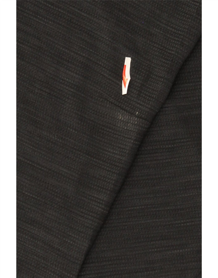 New Balance Mens Zip Neck Pullover Tracksuit Top Medium Black Polyester