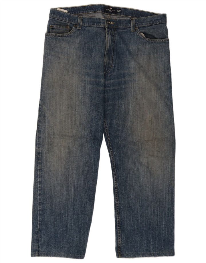 Marks & Spencer Mens Blue Harbour Regular Fit Jeans W38 L29 Blue Cotton
