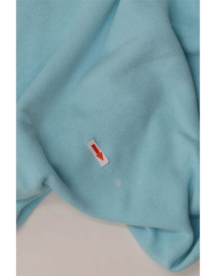 Marks & Spencer Mens Blue Harbour V-Neck Jumper Sweater Small Turquoise