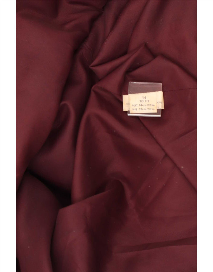 Jaeger Womens Oversized Overcoat UK 14 Large Brown Flecked Wool