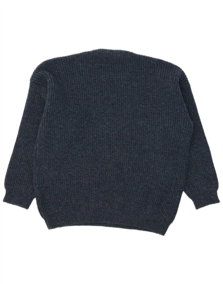 Vintage Mens Crew Neck Jumper Sweater XL Navy Blue