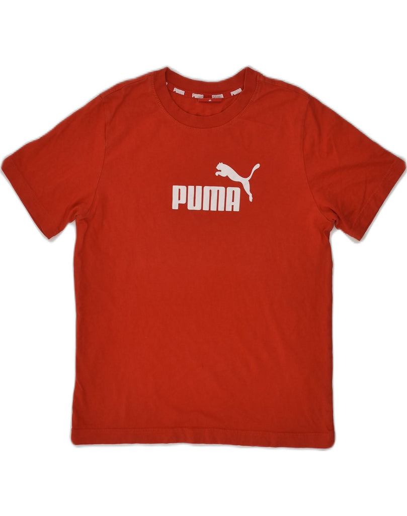 PUMA Boys Graphic T-Shirt Top 11-12 Years Red Cotton | Vintage Puma | Thrift | Second-Hand Puma | Used Clothing | Messina Hembry 