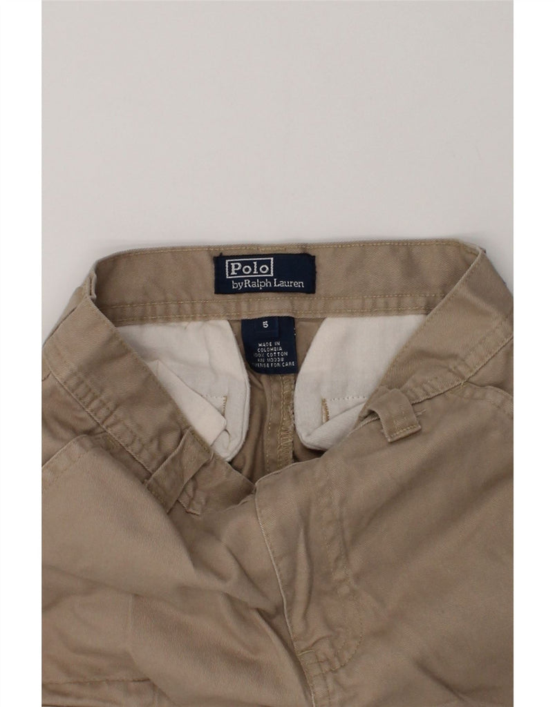 POLO RALPH LAUREN Boys Cargo Shorts 4-5 Years W22  Brown Cotton | Vintage Polo Ralph Lauren | Thrift | Second-Hand Polo Ralph Lauren | Used Clothing | Messina Hembry 