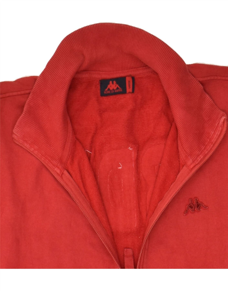 KAPPA Mens Graphic Tracksuit Top Jacket Large Red Cotton | Vintage Kappa | Thrift | Second-Hand Kappa | Used Clothing | Messina Hembry 