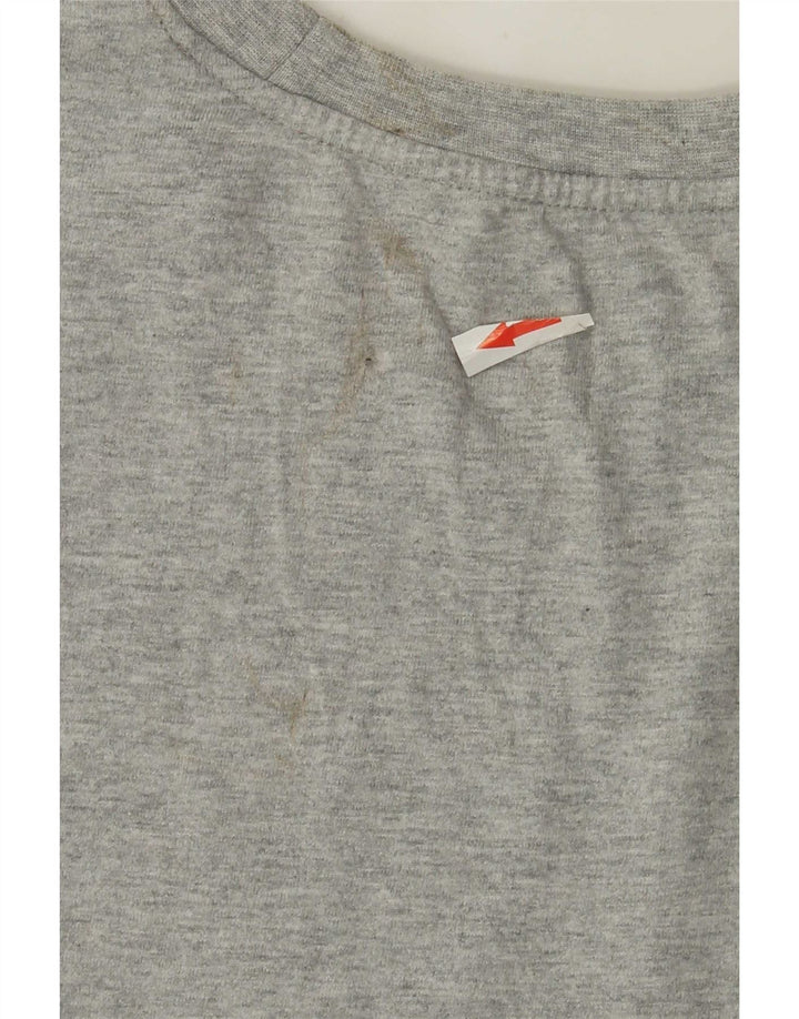 Champion Mens Graphic T-Shirt Top Large Grey Flecked Cotton