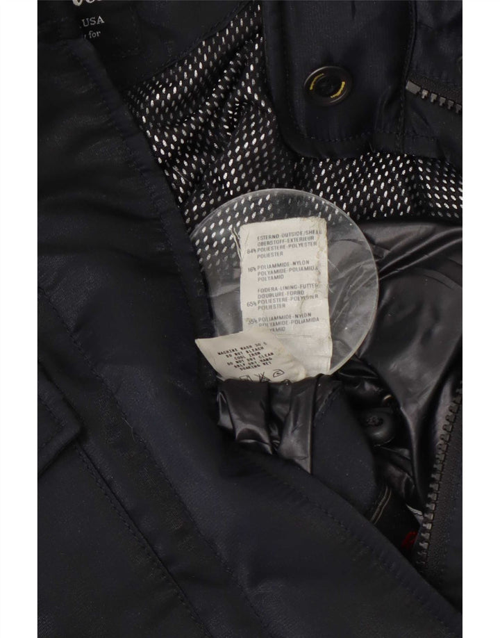 Refrigiwear Womens Military Jacket UK 12 Medium Navy Blue Polyester