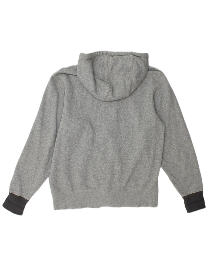 Nike Mens Zip Hoodie Sweater Medium Grey Flecked Cotton