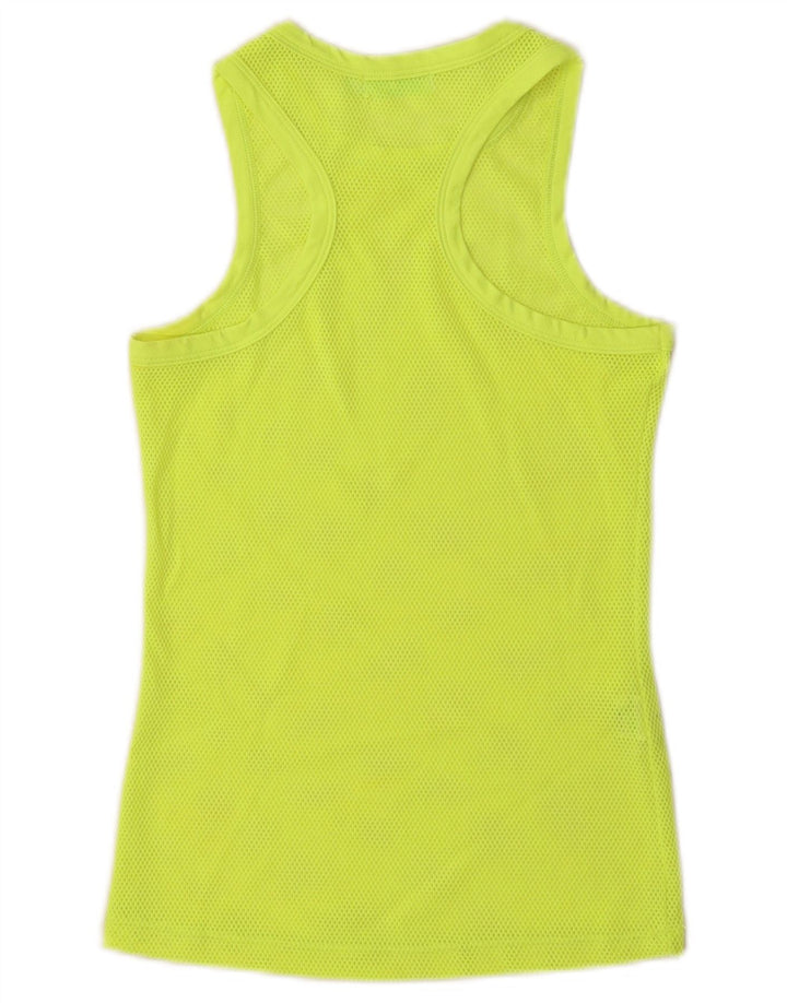Zara Womens Vest Top UK 12 Medium Green Polyamide
