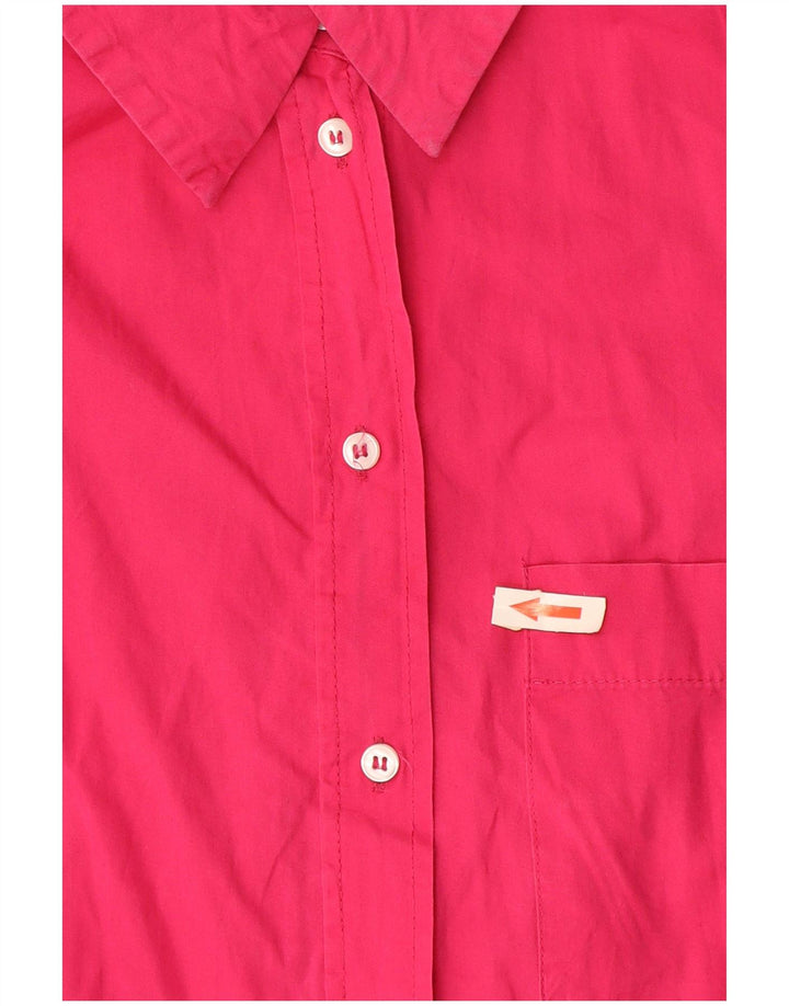Zara Womens Oversized Shirt UK 10 Small Pink Cotton