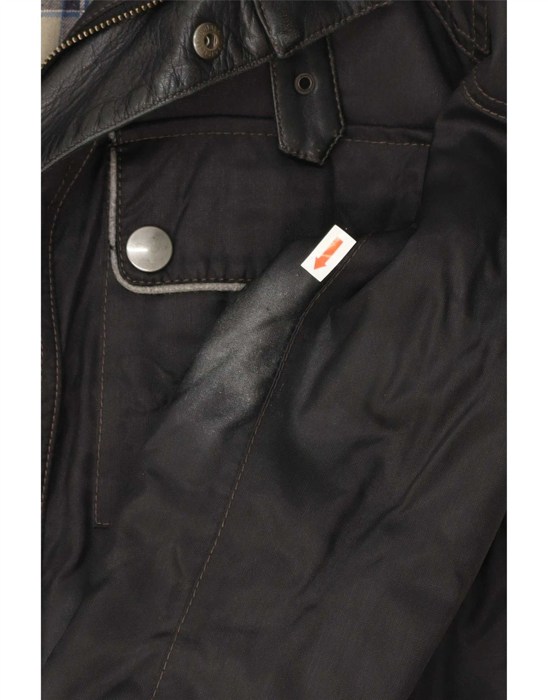 Belstaff Mens Graphic Racer Jacket UK 38 Medium Black Nylon