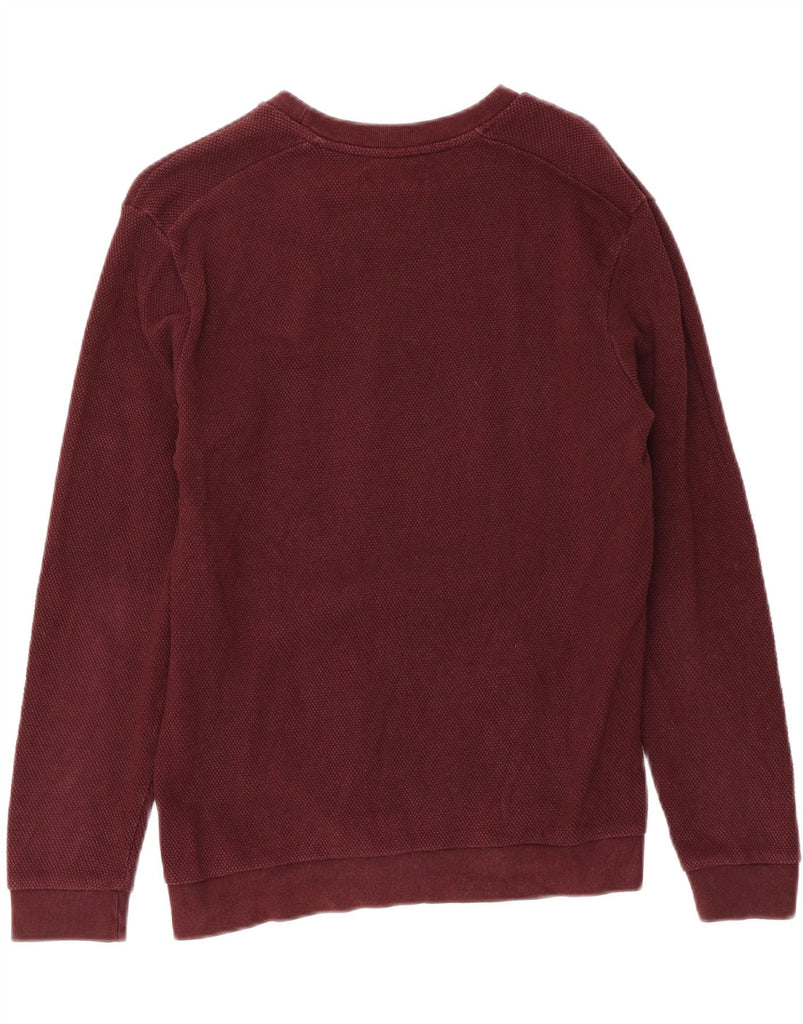 ZARA Mens Sweatshirt Jumper Large Burgundy Vintage Zara and Second-Hand Zara from Messina Hembry 