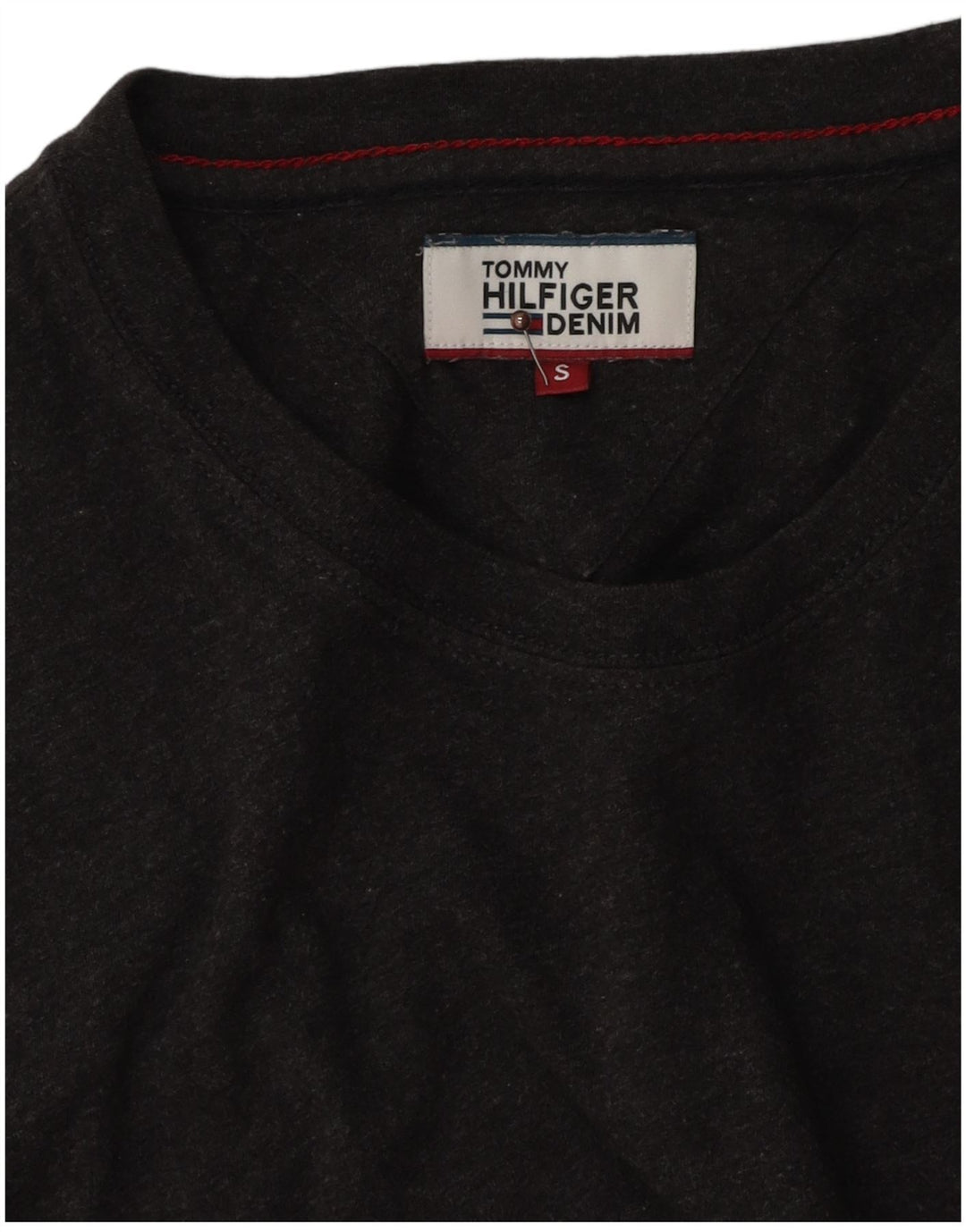 Tommy Hilfiger Mens T-Shirt Top Small Grey Cotton