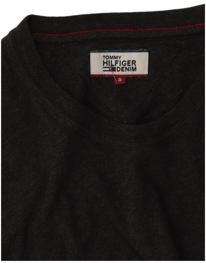 Tommy Hilfiger Mens T-Shirt Top Small Grey Cotton