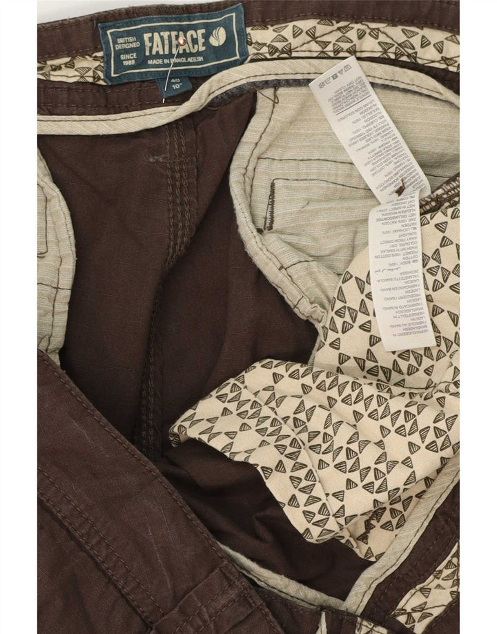 Fat Face Mens Cargo Shorts XL W40 Brown Cotton