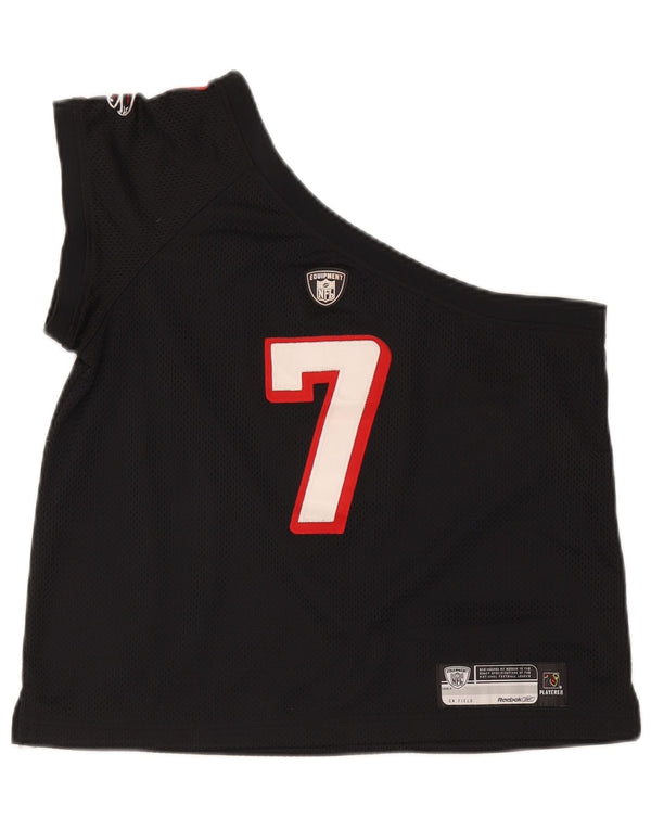 Reebok Womens Vick Atlanta Falcons Crop One Shoulder Top UK 18 XL Black