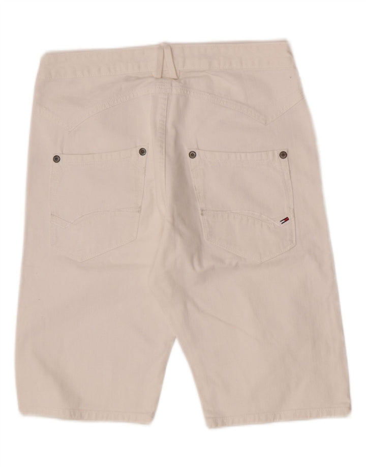 Tommy Hilfiger Mens Denim Shorts W32 Medium  White Cotton