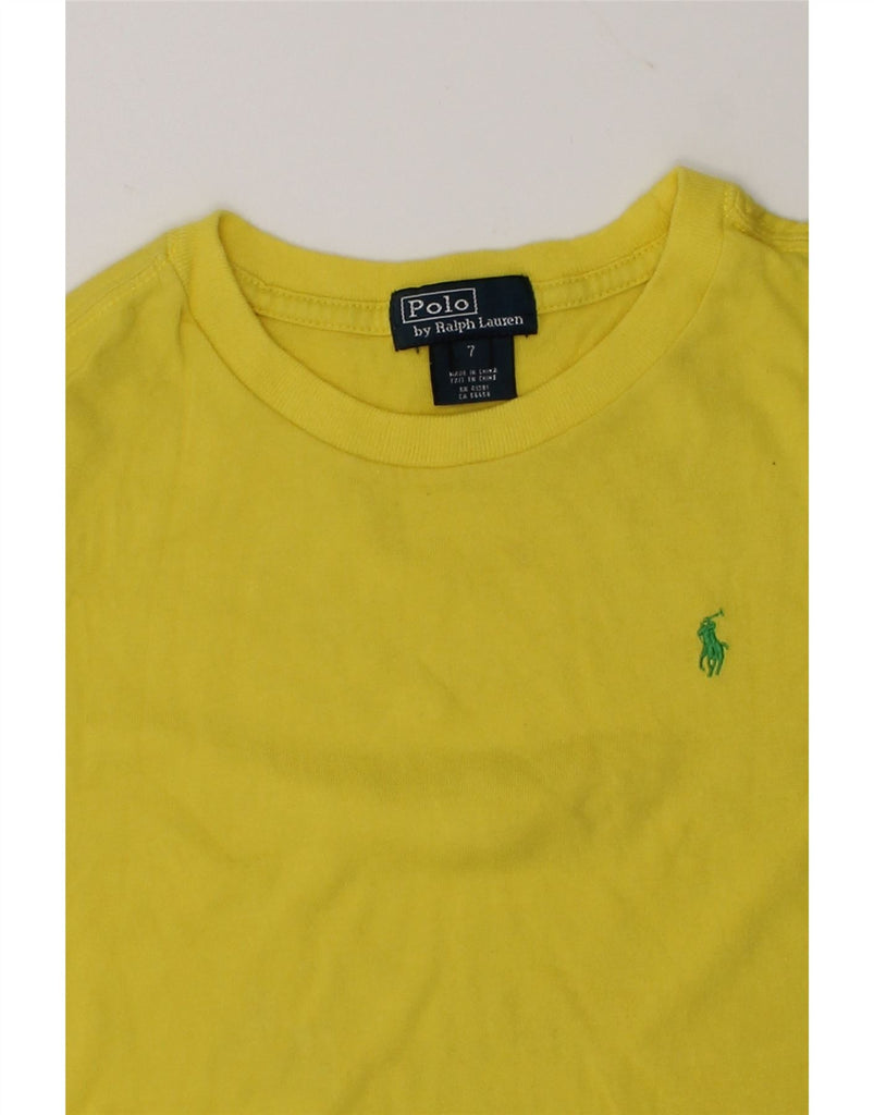 POLO RALPH LAUREN Boys T-Shirt Top 6-7 Years Green Cotton | Vintage Polo Ralph Lauren | Thrift | Second-Hand Polo Ralph Lauren | Used Clothing | Messina Hembry 