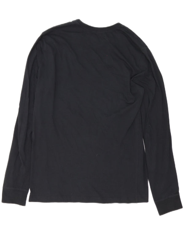Nike Mens Top Long Sleeve Medium Black Cotton