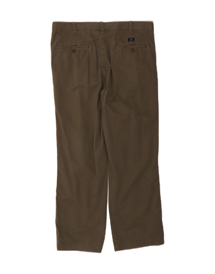 MARKS & SPENCER Mens Blue Harbour Pegged Chino Trousers W38 L31 Khaki Vintage Marks & Spencer and Second-Hand Marks & Spencer from Messina Hembry 