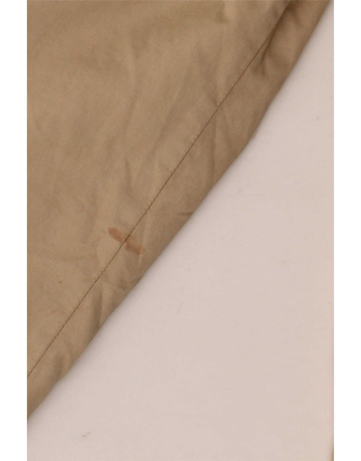 Sisley Womens Trench Coat IT 44 Medium Beige Cotton