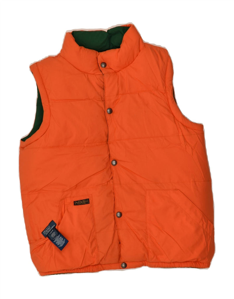 POLO RALPH LAUREN Boys Padded Reversible Gilet 12-13 Years Large Green | Vintage Polo Ralph Lauren | Thrift | Second-Hand Polo Ralph Lauren | Used Clothing | Messina Hembry 