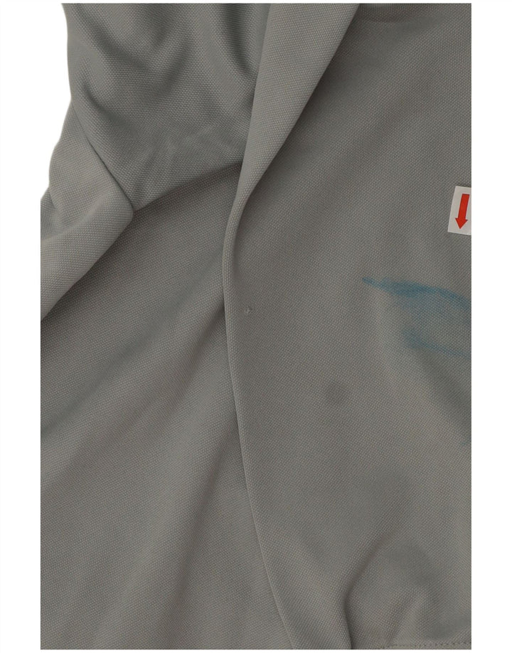 Adidas Mens Aeroready Zip Neck Pullover Tracksuit Top Medium Grey Polyester