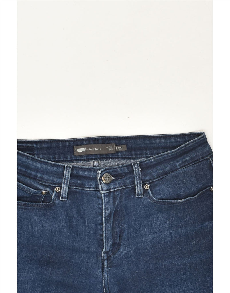 LEVI'S Womens Demi Curve Mid Rise Slim Jeans US 8  Medium W29 L28  Blue | Vintage Levi's | Thrift | Second-Hand Levi's | Used Clothing | Messina Hembry 