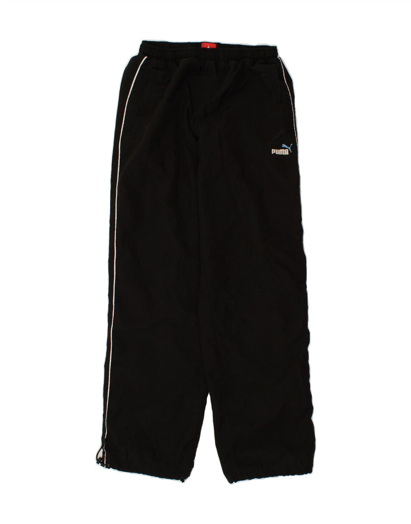 PUMA Mens Tracksuit Trousers Small Black | Vintage Puma | Thrift | Second-Hand Puma | Used Clothing | Messina Hembry 