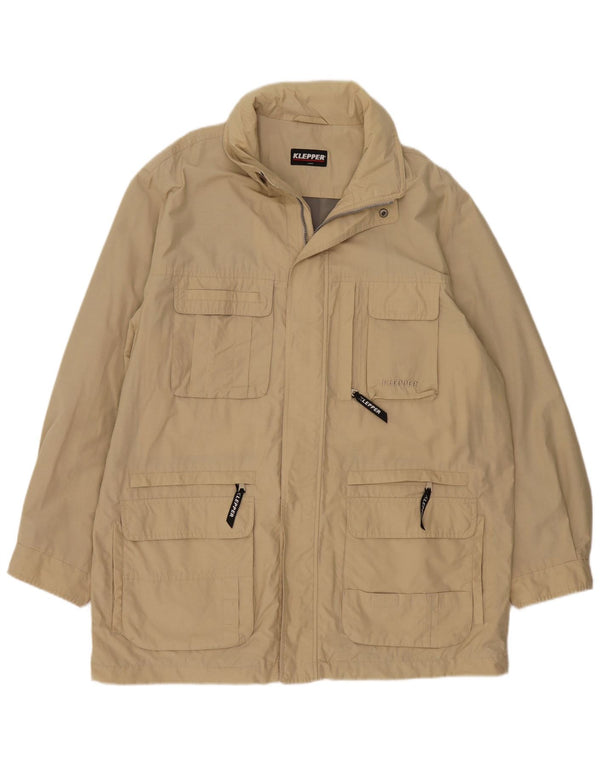 KLEPPER Mens Utility Jacket UK 42 XL Beige