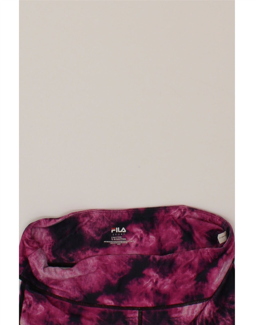 FILA Womens Leggings UK 14 Large  Multicoloured Tie Dye Polyester Vintage Fila and Second-Hand Fila from Messina Hembry 