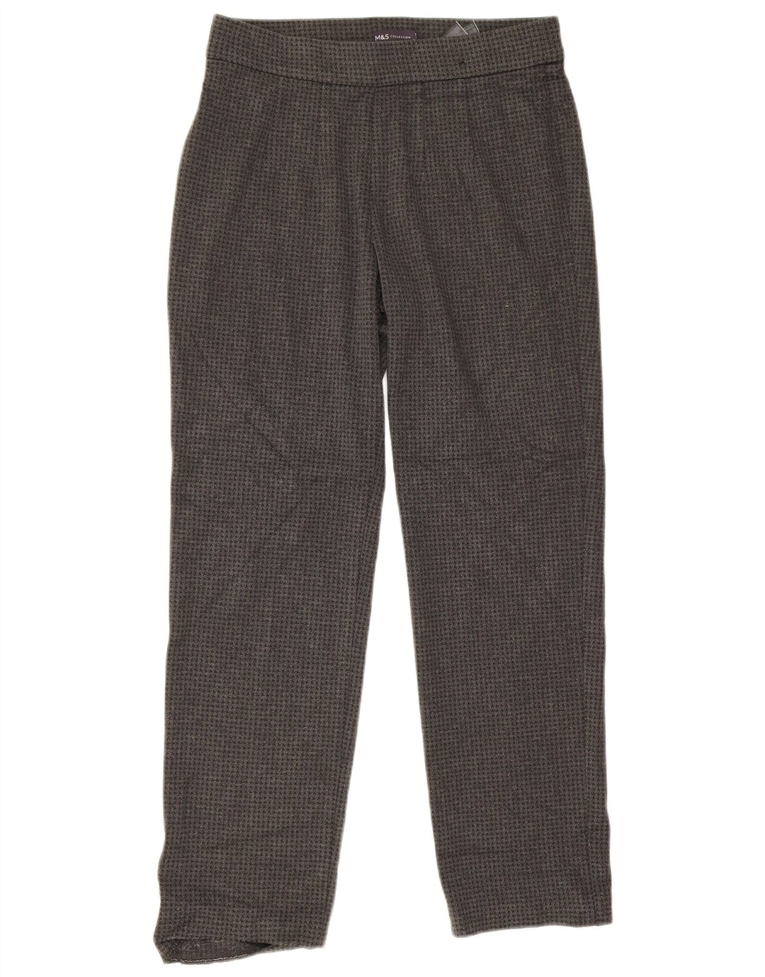 Marks & Spencer Womens Casual Trousers UK 12 Medium W30 L28 Grey