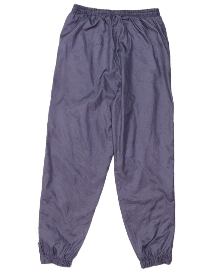 Vintage Mens Tracksuit Trousers Joggers Medium  Purple Polyamide