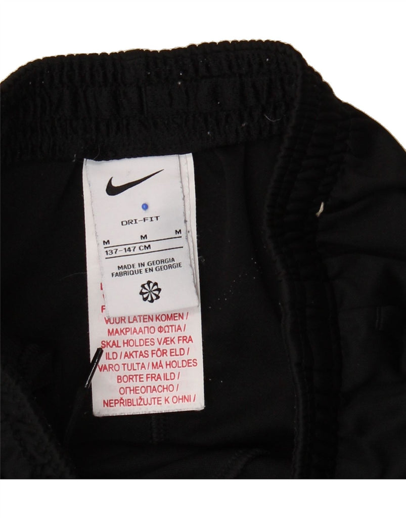 NIKE Boys Dri Fit Tracksuit Trousers 11-12 Years Medium Black Colourblock Vintage Nike and Second-Hand Nike from Messina Hembry 