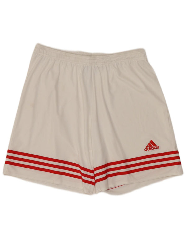 ADIDAS Mens Climalite Sport Shorts Large  White Polyester