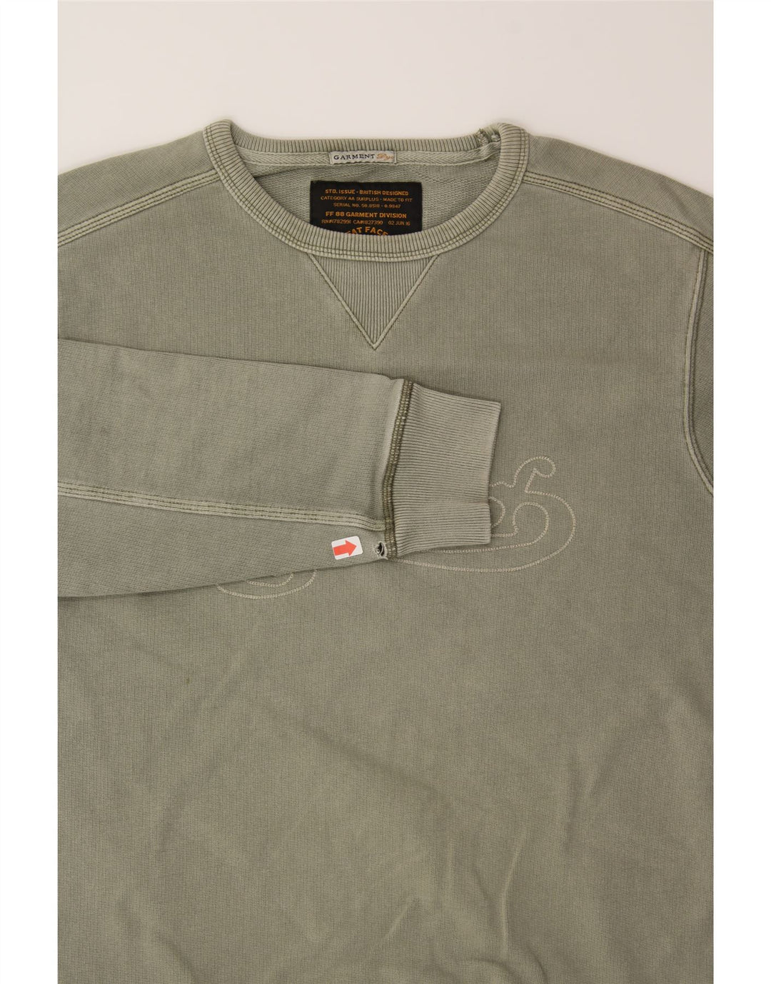 FAT FACE Mens Graphic Sweatshirt Jumper Medium Khaki Vintage Fat Face and Second-Hand Fat Face from Messina Hembry 