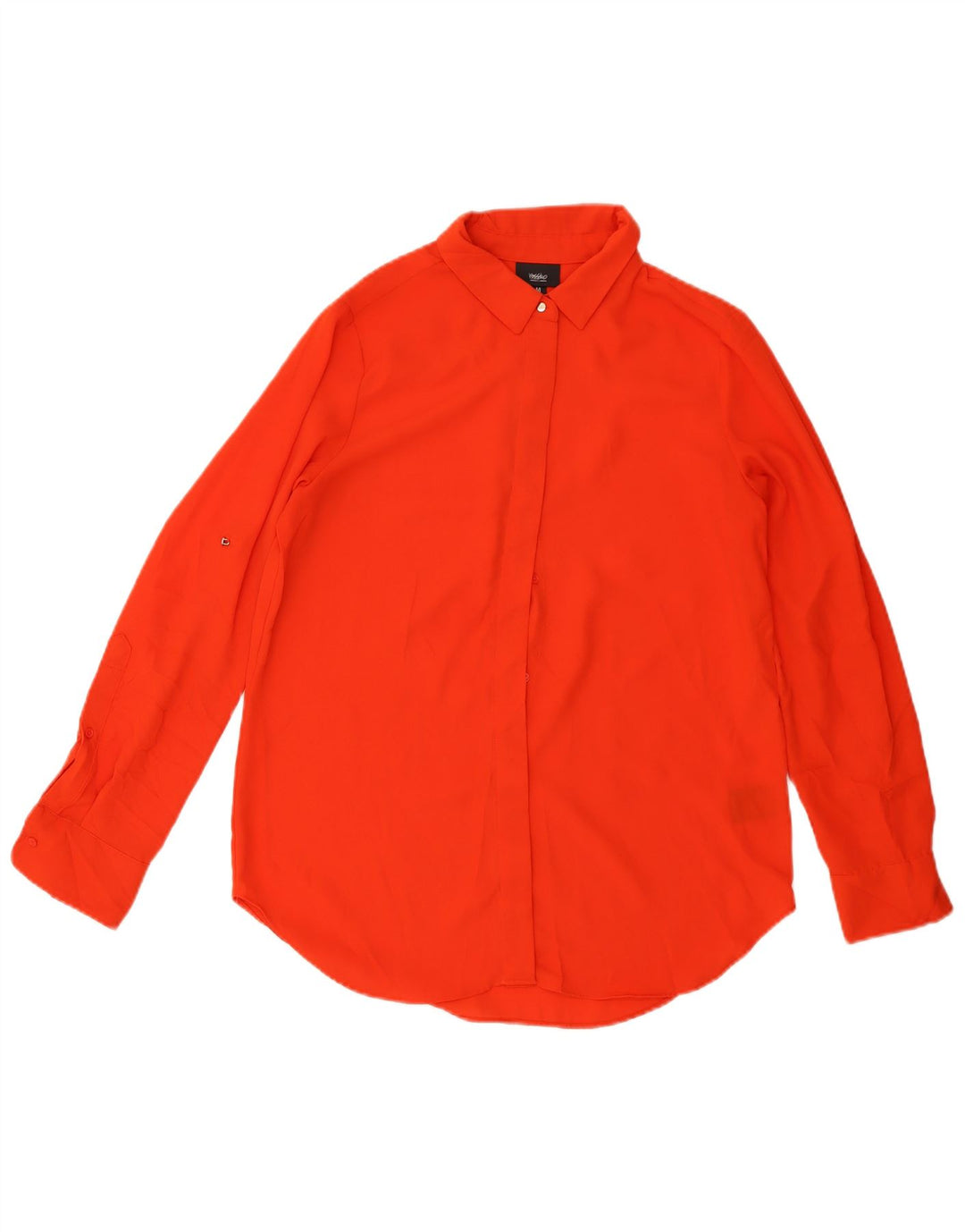 Mossimo Womens Shirt Blouse UK 14 Medium Red Polyester