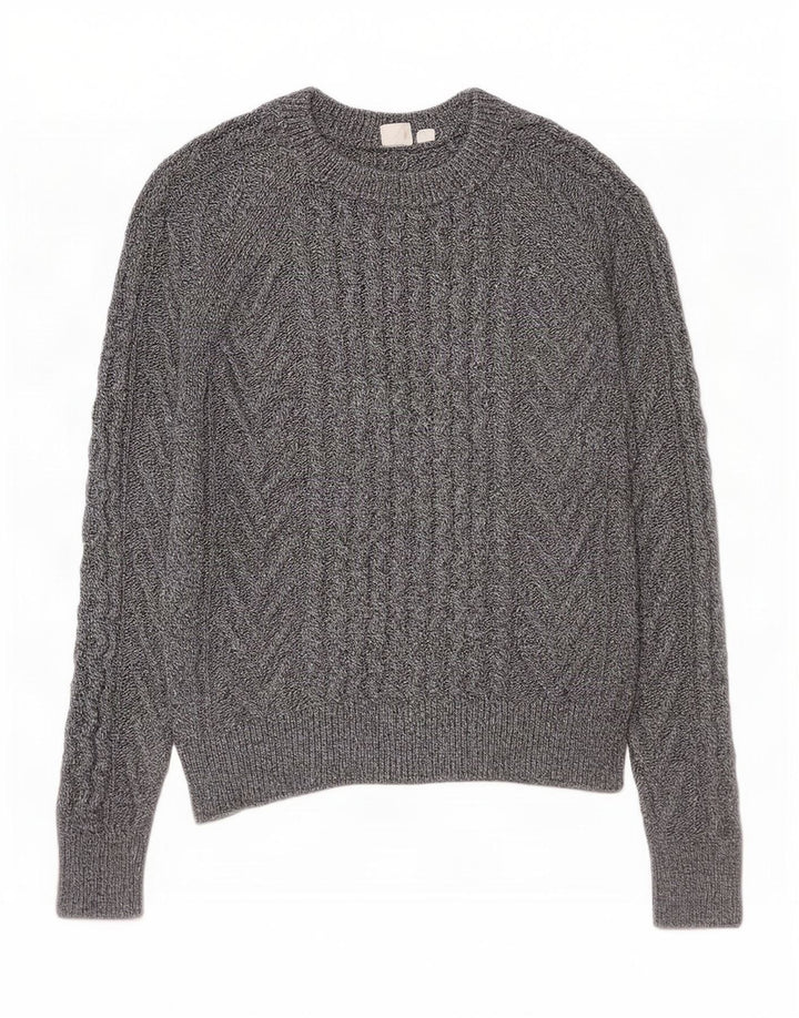 Gap Womens Crew Neck Jumper Sweater UK 6 XS Grey