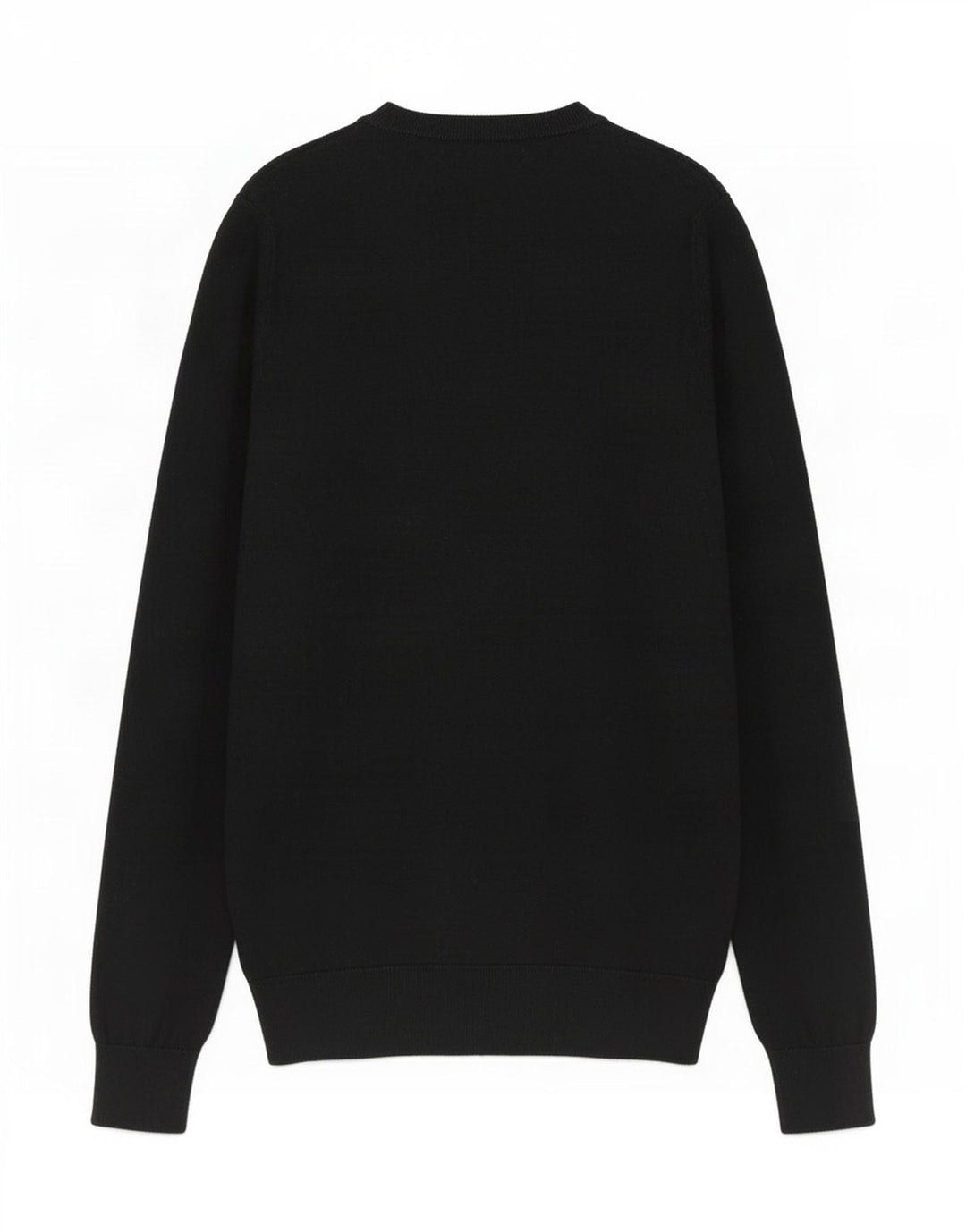 Massimo Dutti Womens V-Neck Jumper Sweater UK 10 Small Black
