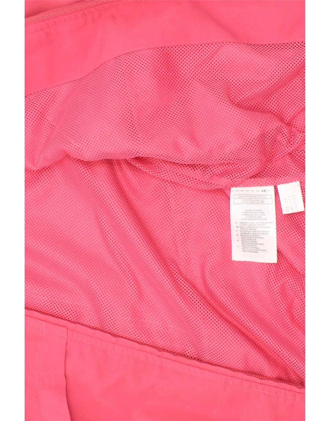 Adidas Girls Tracksuit Top Jacket 5-6 Years Pink Polyester
