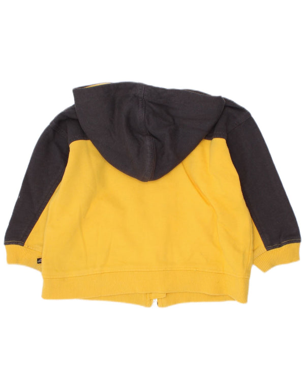 Adidas Baby Boys Graphic Zip Hoodie Sweater 9-12 Months Yellow Colourblock