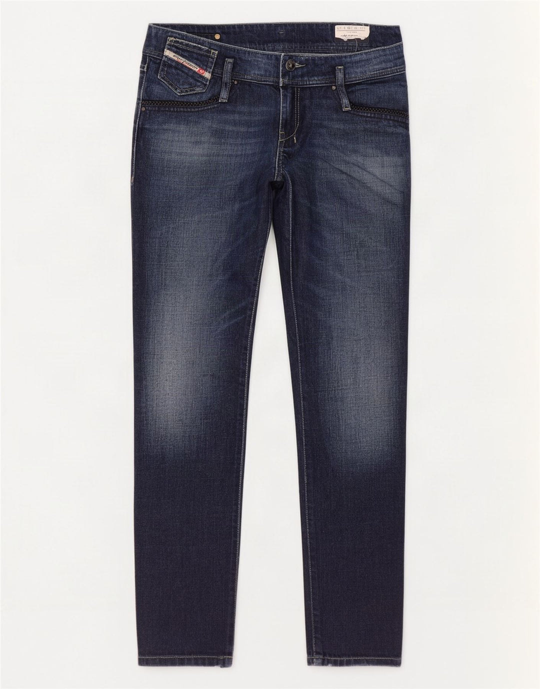 Diesel Womens Matic Slim Jeans W29 L32 Navy Blue Cotton