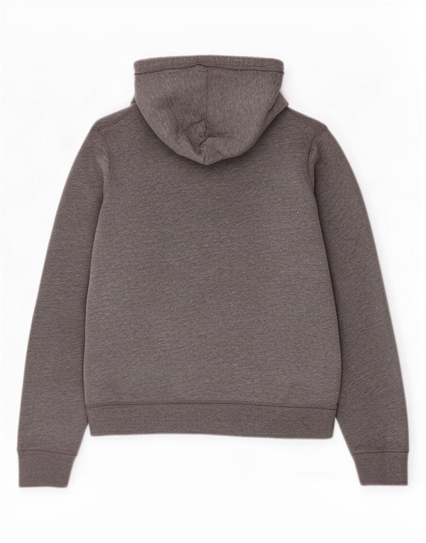 Hollister Womens Graphic Hoodie Jumper UK 16 Large Grey